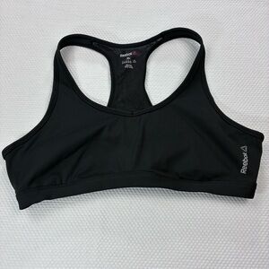 Reebok Black Racerback Workout Sports Bra XL